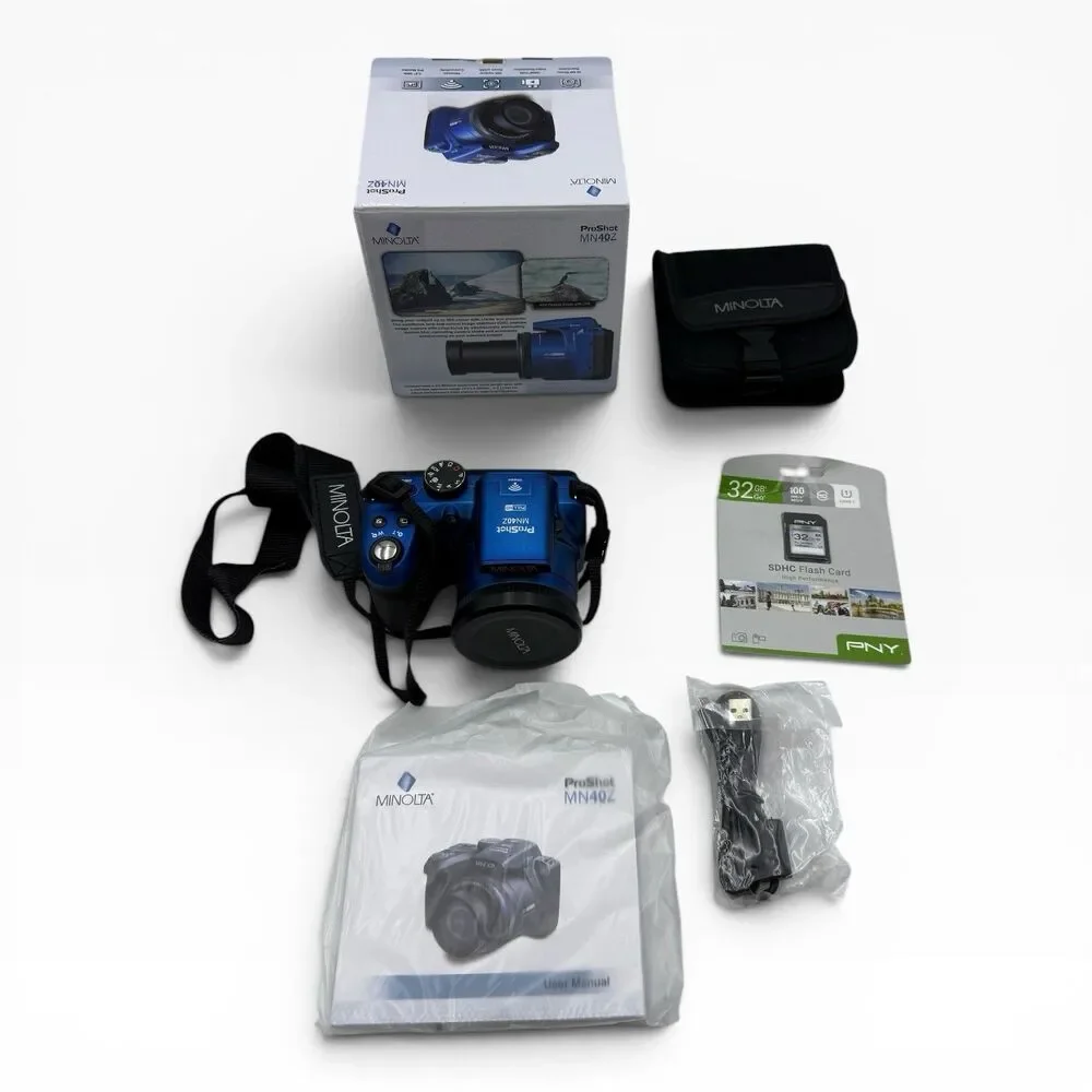 Minolta MN40Z ProShot 20MP/1080P FHD Digital Camera With 40x Optical Zoom(Blue)